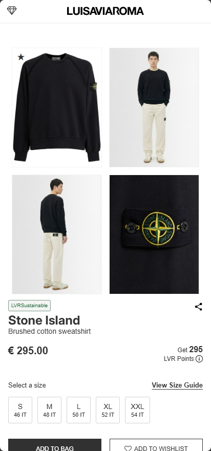 Brushed cotton sweatshirt